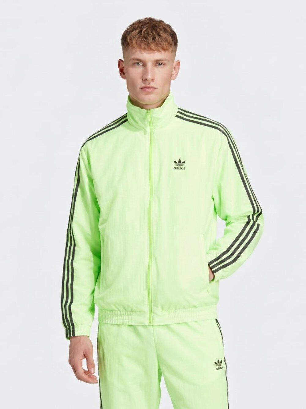Adidas Adicolor Woven Firebird Stand-Up Collar Track Jacket - JY1330 - MEDIUM